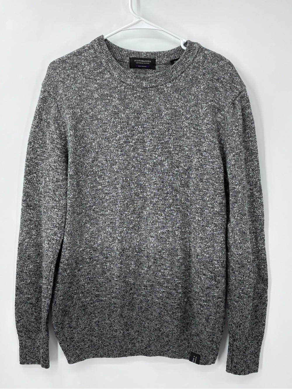 Scotch & Soda Gray Marled Crewneck Sweater